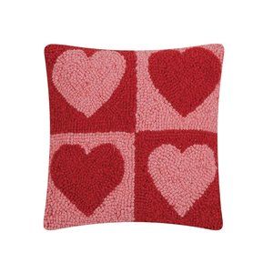 NWT Heart hooked accent Pillow